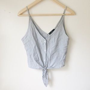 SheIn Cropped Tie Tank